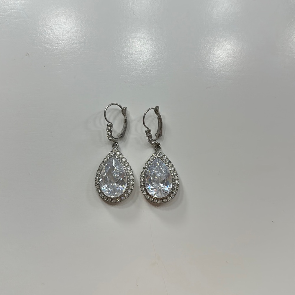 Teardrop Diamond Earrings